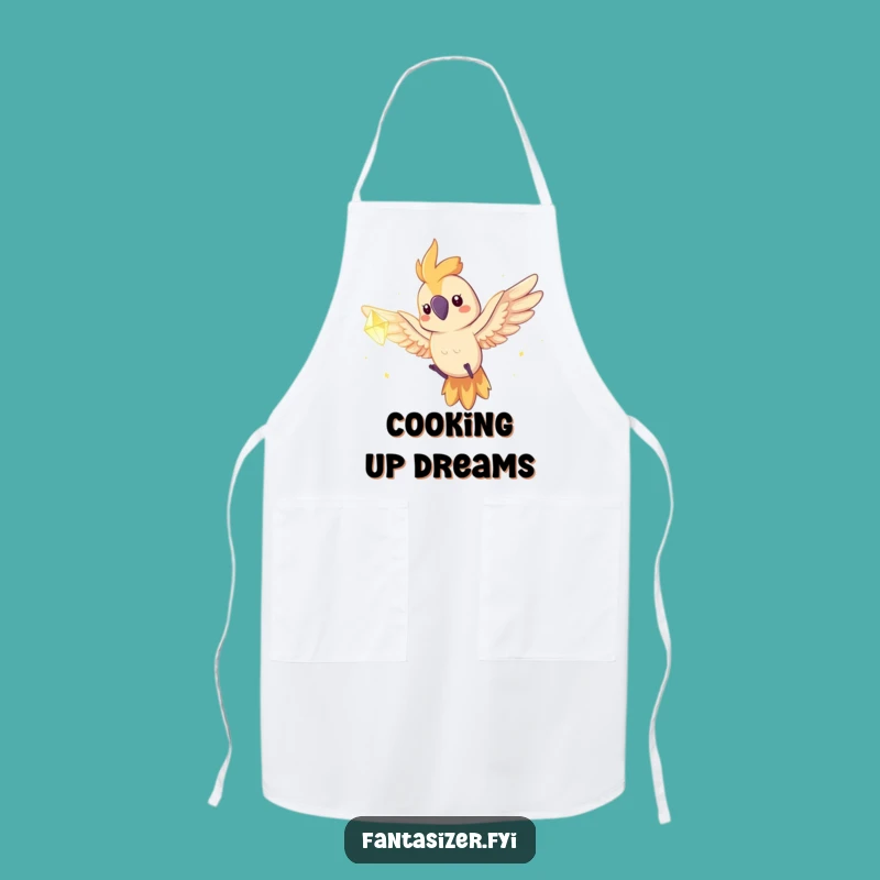 Funny Parrot's Kitchen Quest Apron - Adventurous & Hilarious Cooking Gift