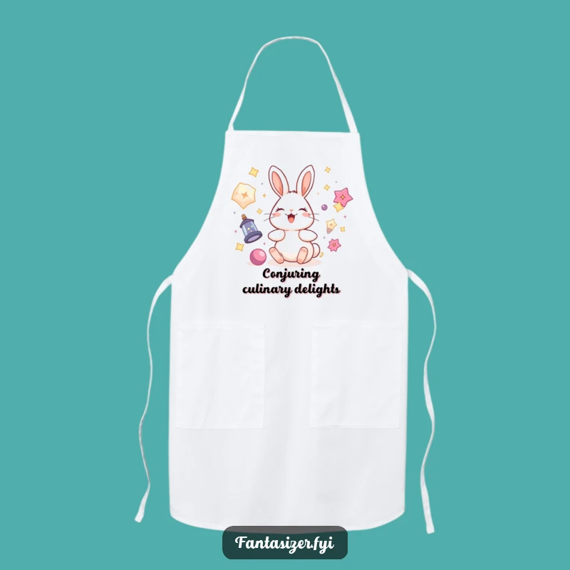 Funny Rabbit Magic Apron: Enchant Your Kitchen with Whimsical Fun
