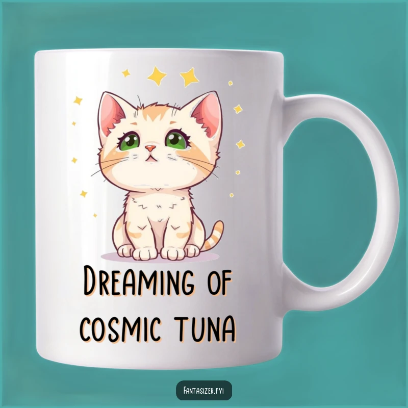 Funny Kitten Stargazing Mug: A Whimsical Gift for Cat Lovers Wondering About the Universe