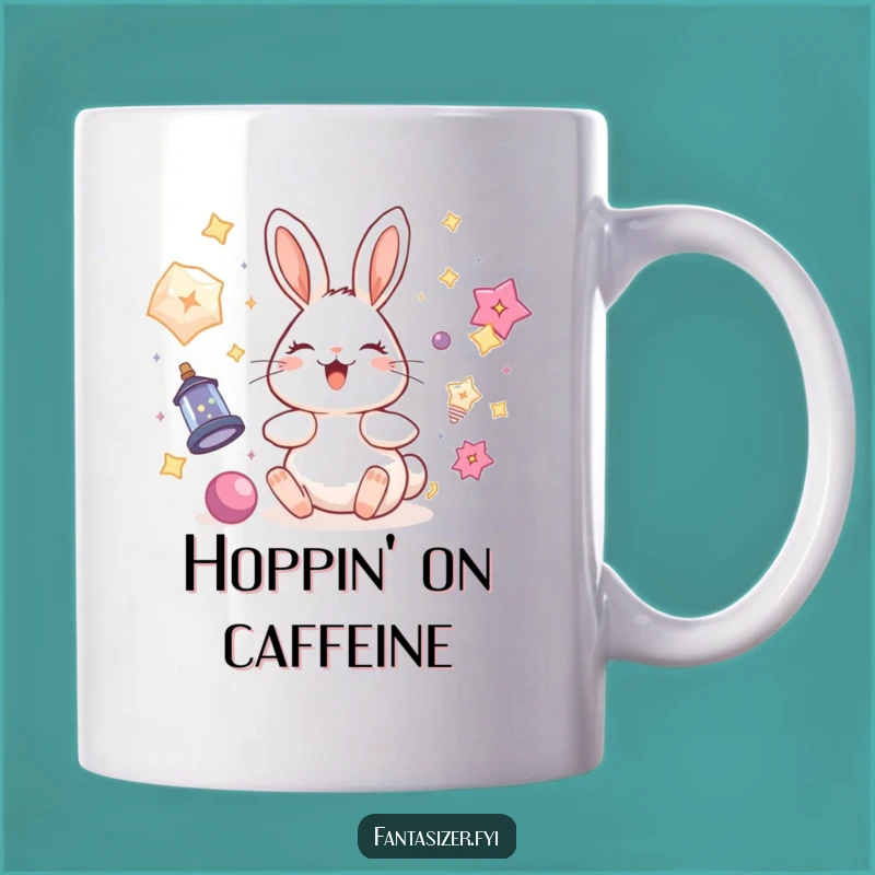 Funny Rabbit Magic Mug: Enchanting Gift for Those Who Believe