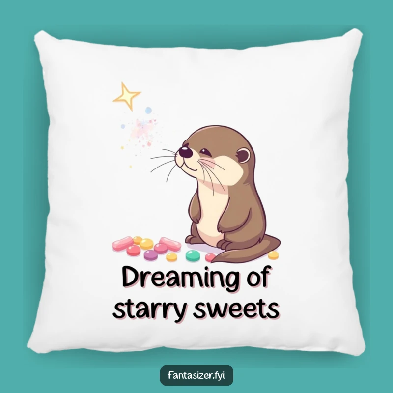 Funny Otter Galaxy Pillow: Cozy Gift for Sweet Dreams