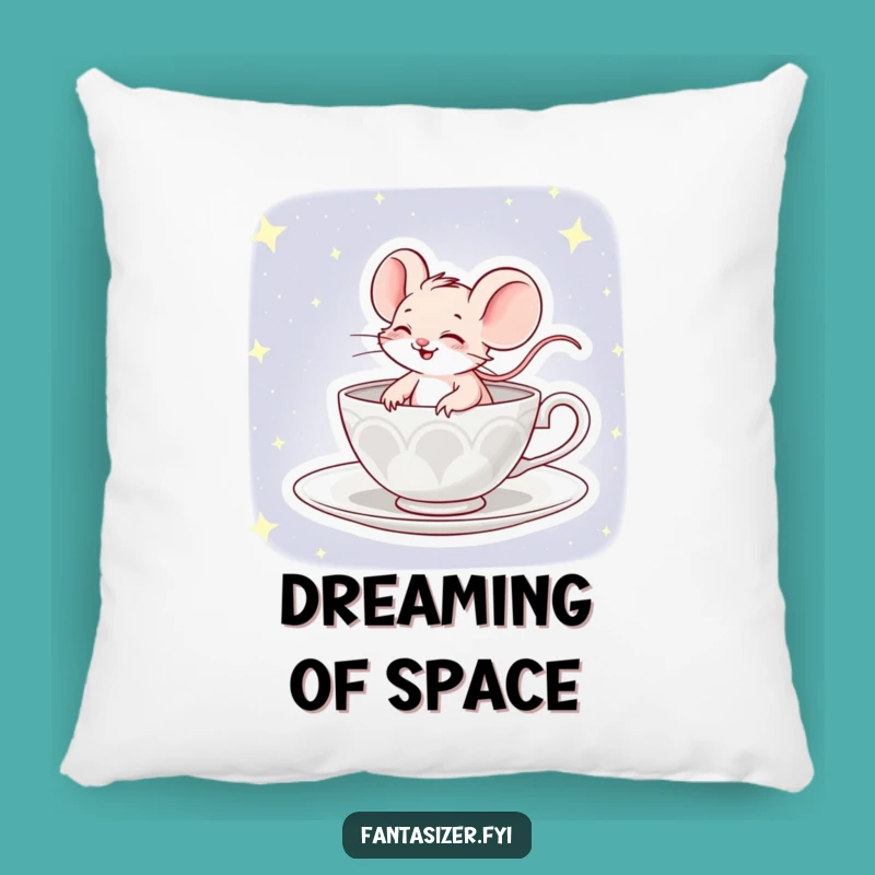 Soft Funny Mouse Cosmic Pillow: Cozy & Whimsical Gift!