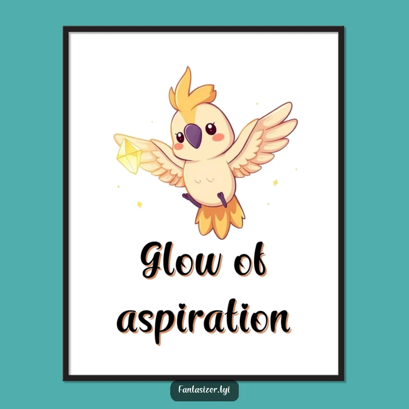 Funny Parrot Dream Flight Digital Art - Inspirational & Hilarious Wall Decor