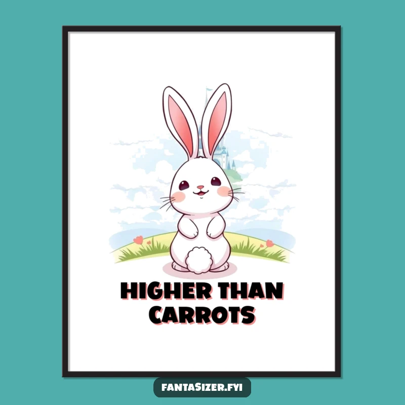 Funny Bunny Castle Dreamer Digital Art - Instant Enchanting Decor