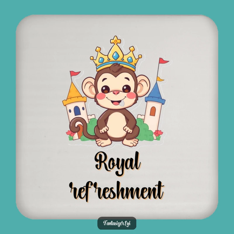 Funny Monkey King Coasters: Protect Your Royal Table, A Humorous Kingdom Gift Set