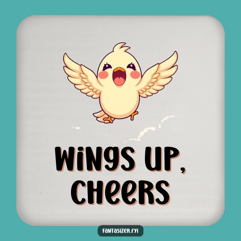 Funny Bird Cloud Coaster: Table Protection, Whimsical Funny Gift