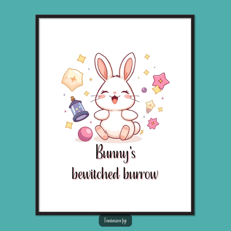 Funny Rabbit Magic Poster: Bring Whimsical Enchantment to Your Walls