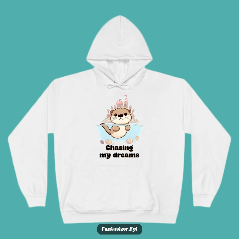 Funny Otter Adventurer Hoodie: Cozy Quest Design for a Humorous Gift