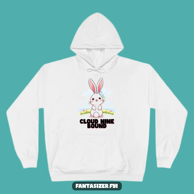 Cozy Funny Bunny Castle Hoodie - Warm Fantasy & Dream Gift