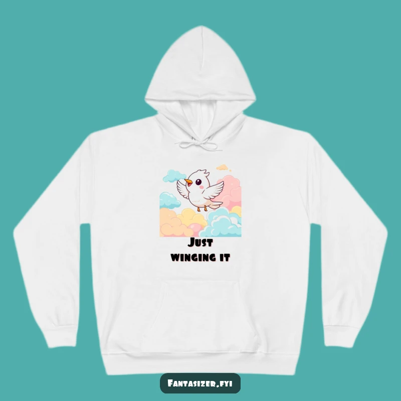 Funny Bird Soaring Hoodie: Cozy Up with This Delightful Cloud Adventure Funny Gift