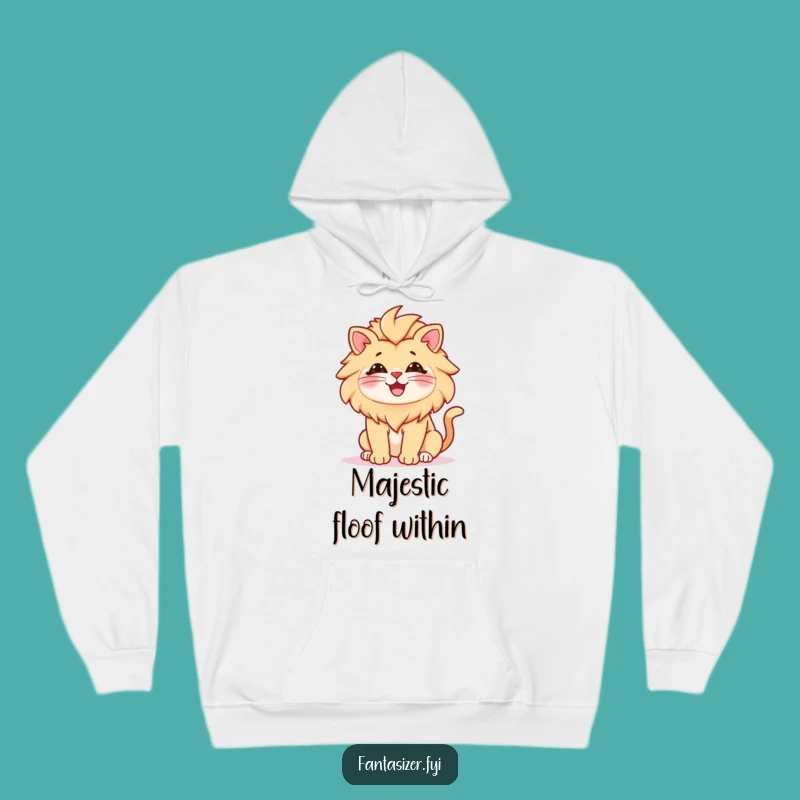 Funny Cat Lion Hoodie: Cozy & Majestic Funny Gift for Regal Felines