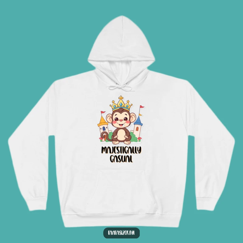 Funny Monkey King Hoodie: Cozy Up Like Royalty, A Hilarious Warm Gift