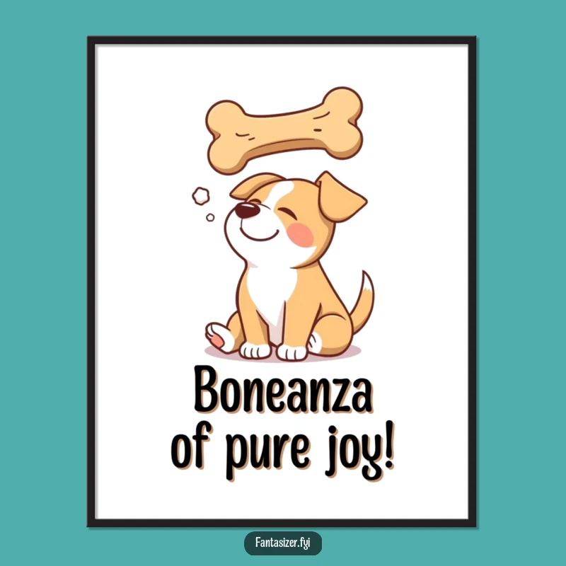 Free Printable Wall Art: Funny Dog Dreaming Downloadable Art for Pet Lover Decor