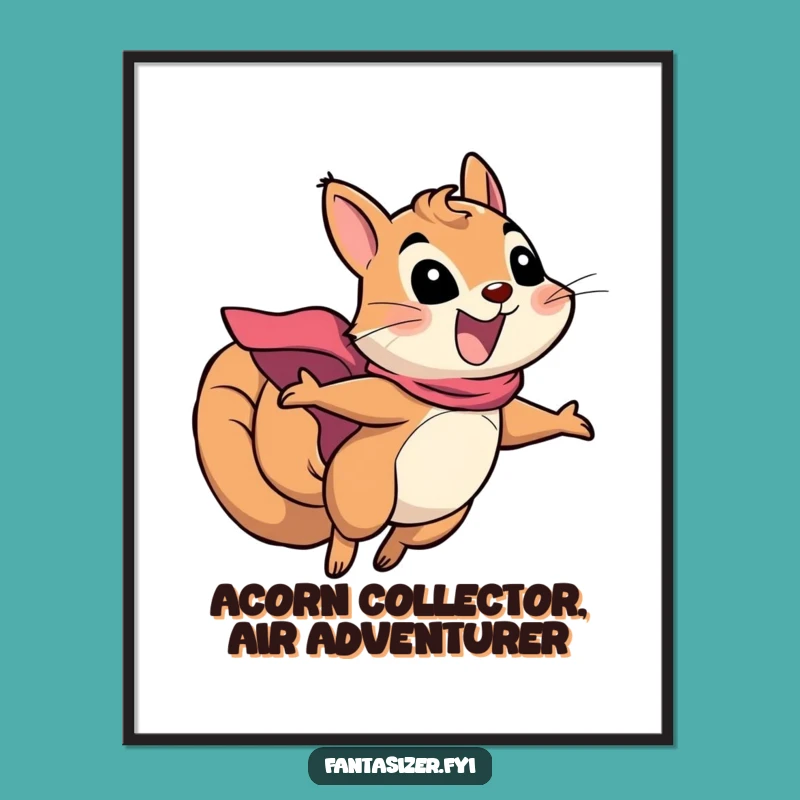 Free Printable Squirrel Wall Art: Funny Heroic Downloadable Decor for Adventure Lovers