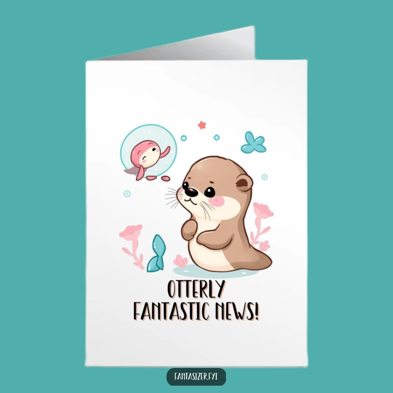 Free Printable Congrats Card: Otter's Dream Come True, Magical Downloadable Achievement Gift
