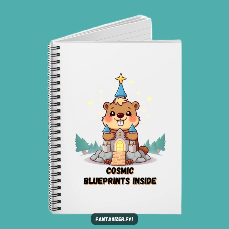 Funny Beaver Notebook: Stardust Castle Ideas, Hilarious Journal for Creators