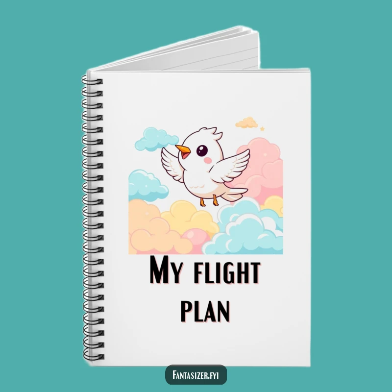 Funny Bird Soaring Notebook: Jot Down Your Dreams Funny Cloud Gift