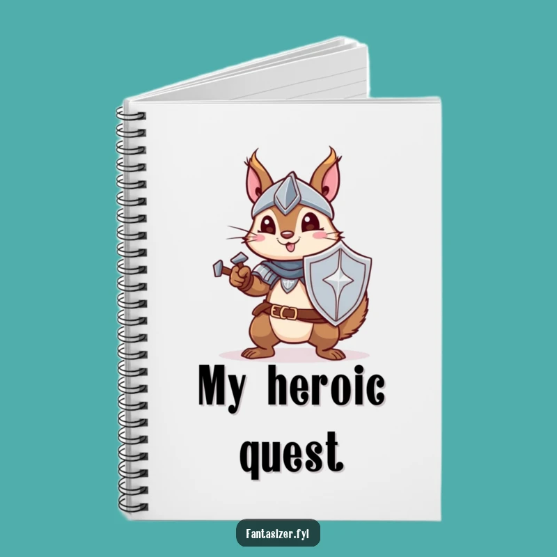 Funny Knight Squirrel Notebook - Record Your Quests, Hilarious Adventurer's Log