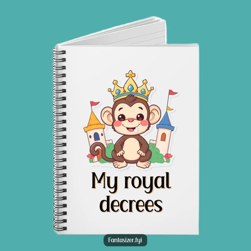 Funny Monkey King Notebook: Jot Down Royal Decrees, A Hilarious Gift For Leaders