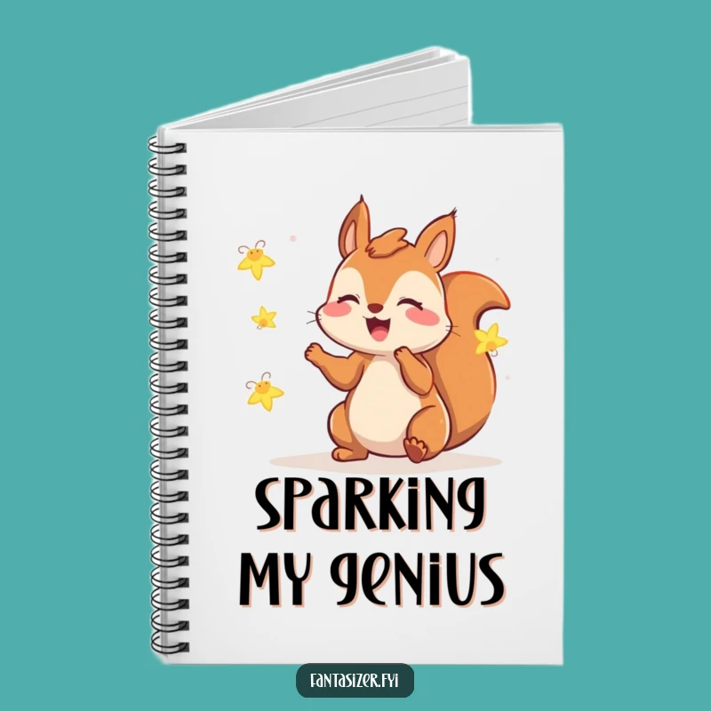 Funny Squirrel Fireflies Notebook: Playful Ideas, Humorous Gift