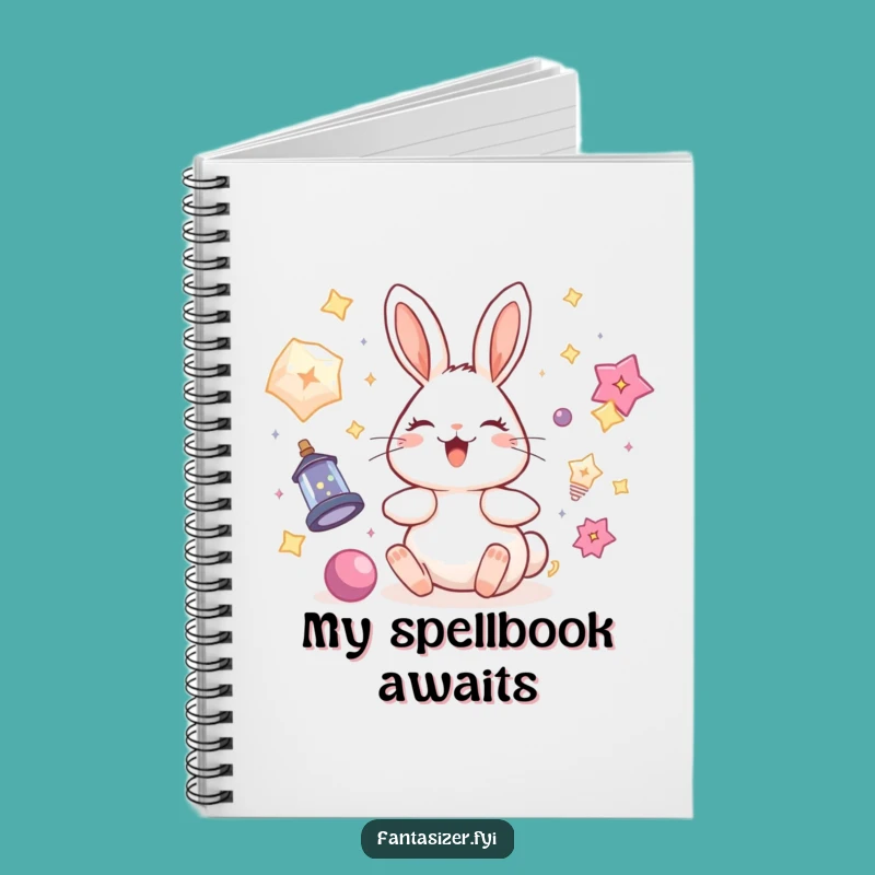 Funny Rabbit Magic Notebook: Write Your Own Enchanting Stories