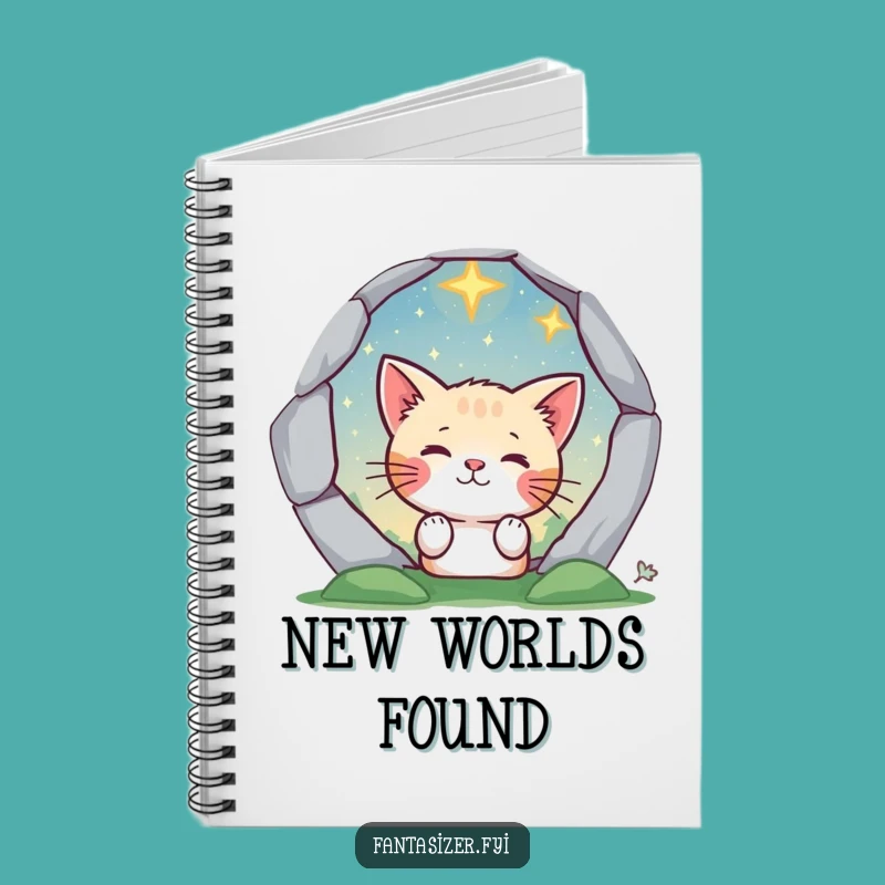 Funny Cat's Portal Journal - Creative & Whimsical Writing Gift