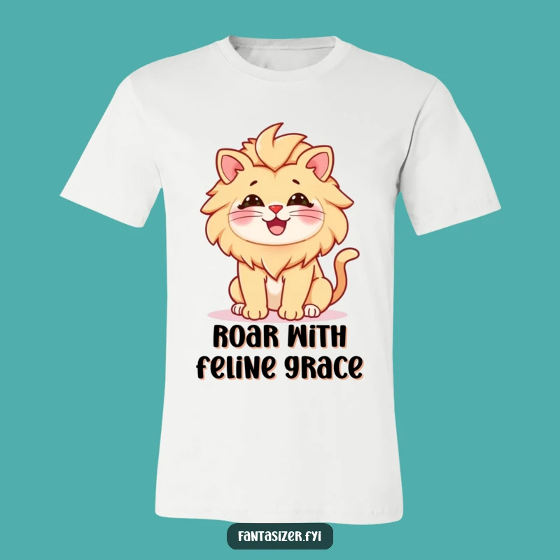 Funny Cat Lion T-Shirt: Majestic & Royal Funny Gift for Cat Lovers