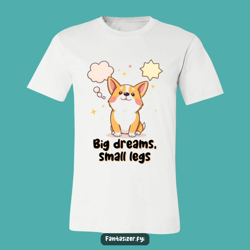 Funny Corgi Daydream Tee - Cute Fantasy Dog T-Shirt Gift