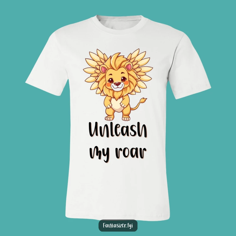Funny Lion Metamorphosis T-Shirt: Majestic Design for a Humorous Gift