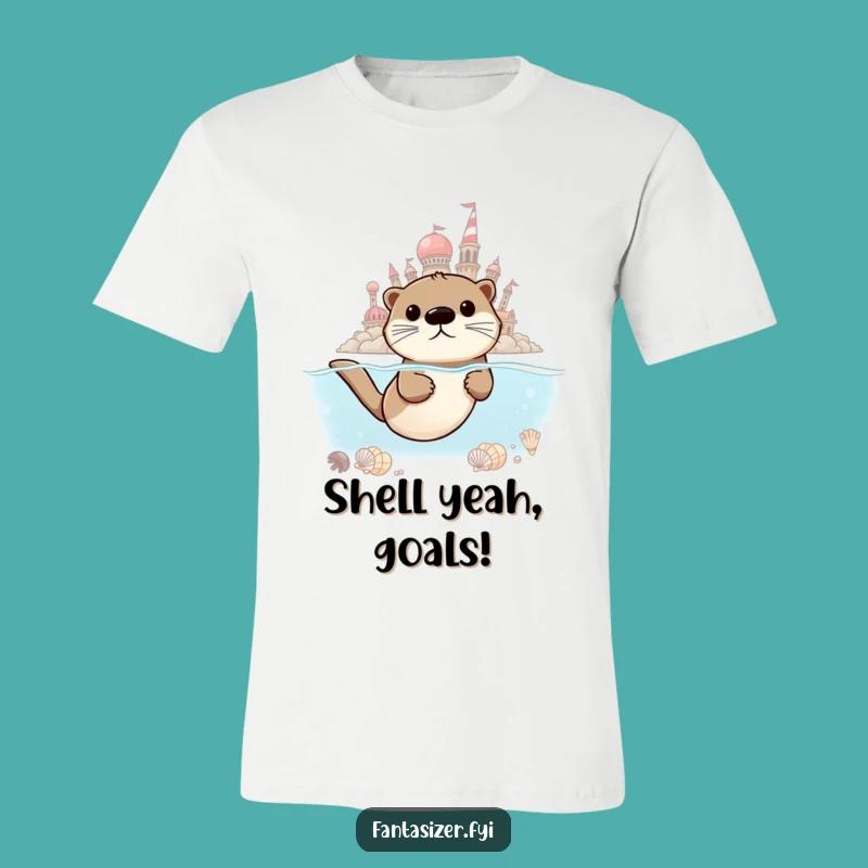 Funny Otter Explorer T-Shirt: Ambitious Journey Design for a Humorous Gift
