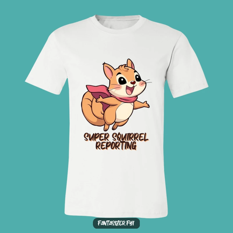 Funny Squirrel Superhero T-Shirt: Unleash Your Inner Flying Nut