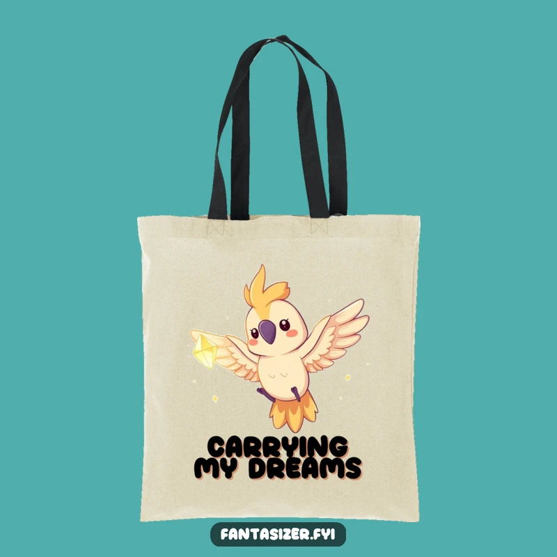 Funny Parrot's Dream Crystal Tote Bag - Stylish & Adventurous Gift