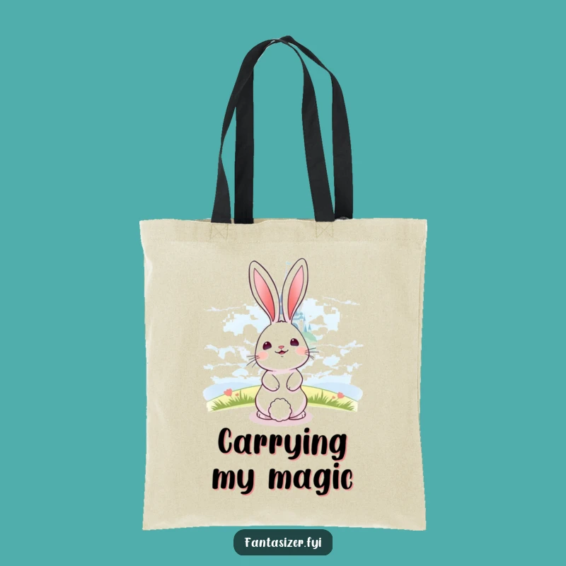 Funny Bunny Castle Dreamer Tote Bag - Carry Your Hopes