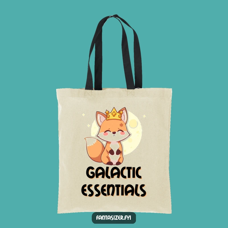 Funny Fox Cosmic Tote Bag: Carry Your Dreams with this Celestial Accessory, Ideal Gift