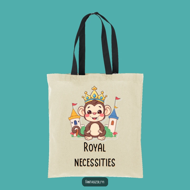 Funny Monkey King Tote: Carry Your Kingdom in Style, A Hilarious Royal Accessory